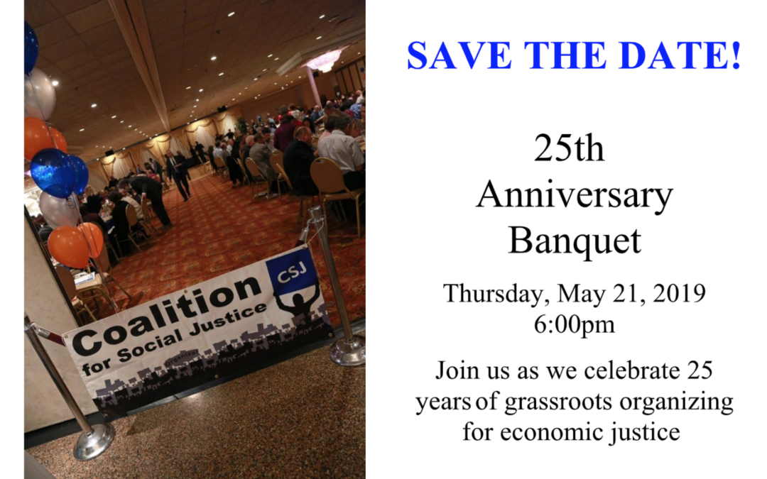 Save the Date for the 25th Anniversary Banquet
